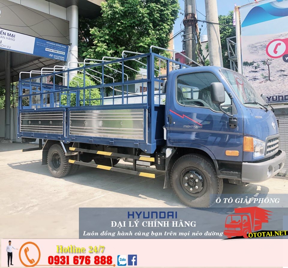 xe tải hyundai mighty 2017 thùng mui bạt