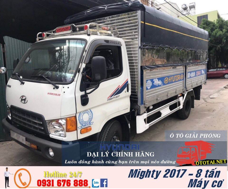 xe tải hyundai 8 tấn mighty 2017